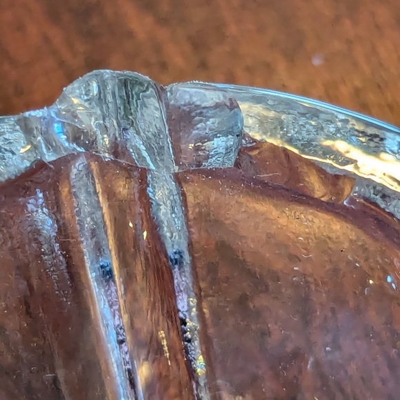 VTG Hazel Atlas Capri Double Daisy Glass Snack Plates - Set of 2 - Picture 4 of 7